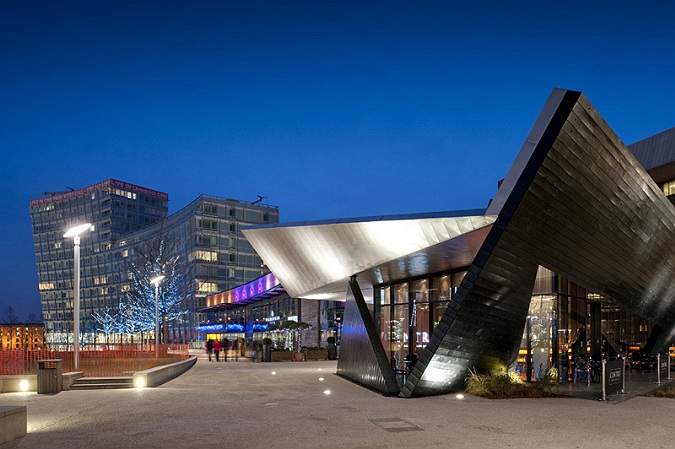 architectural photographer, Liverpool one, Liverpool, night photography, glass and glazing