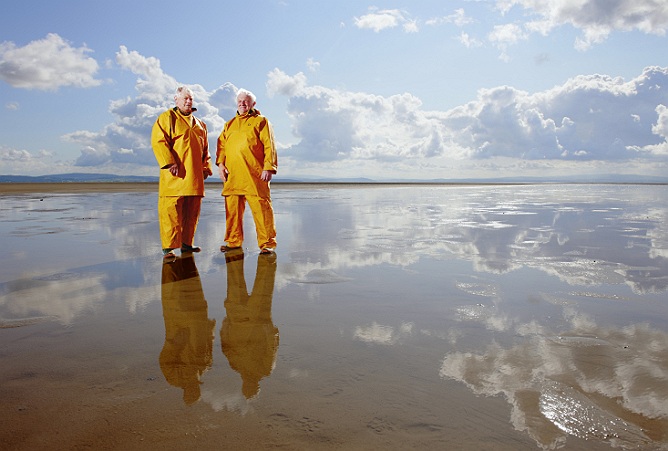 Commercial Photographer, fishermen portrait, shrimp fishermen, morecambe bay, lancashire, uk