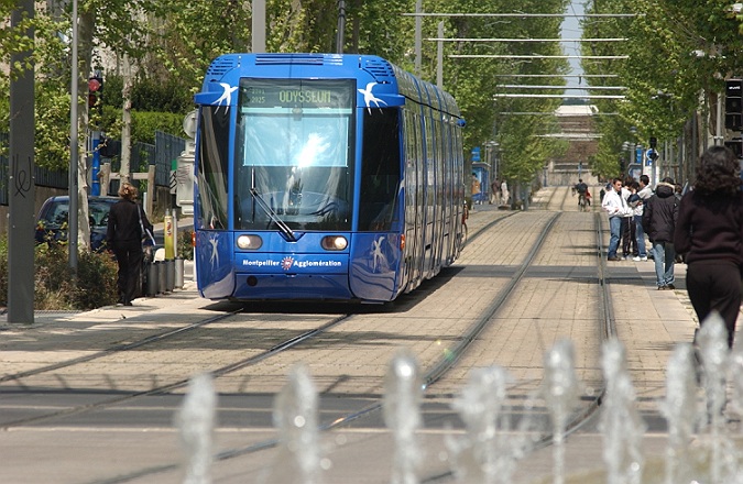 Commercial Photographer, Montpellier rail system, Railway photography, tram system, France